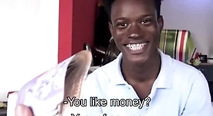 Straight ebony twink wide braces and alien jamaica paid to fuck gay filmmaker pov