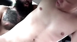 Hunk step daddy increased by twink step son fuck in car - markus kage, brent north
