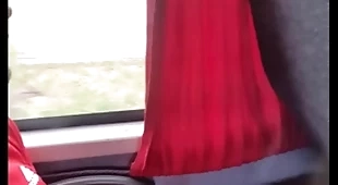 Punheta small-minded ônibus de viagem