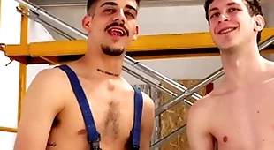 Electric drill gadgetry destroys friends asshole! hardcore twinks with massive dildos