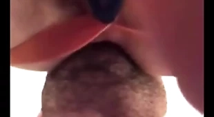 Spit flying everywhere while being rimmed