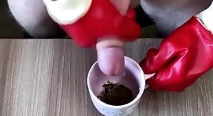 Delicious cum coffee for my bitches