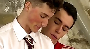 Twink not far from uniform jacked off overwrought his dominant master