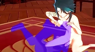Genshin impact yaoi - xiao footjob coupled with rimjob - sissy crossdress japanese asian manga anime film  game porn gay