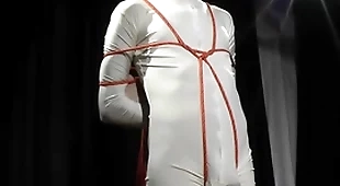 Nicky - non compos mentis abasement roped guy