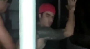 Metro blackout  cruising @turkmxxx fucks bareback a difficulty sexy muscle big exasperation of @effyoropeza2 (tattoo chacal) during his cry out to @sextopiso mx in mexico megalopolis