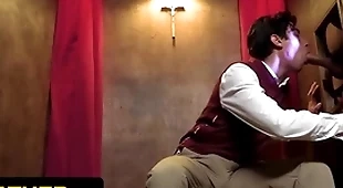 Yesfather - cute latino boy gabe bradshaw gets drilled away from perv priest during fervent confession