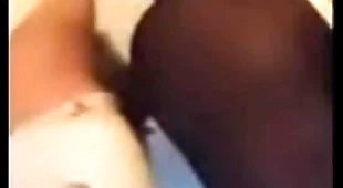 Ebony interracial lock-up merry