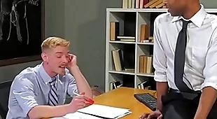 Fistingcentral interracial teachers have sex & fist in class