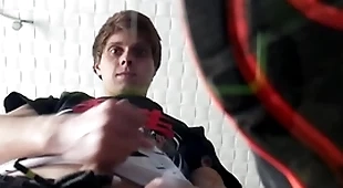 Pov: hot twink makes you worship his sneakers with the addition of cums overhead you